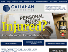 Tablet Screenshot of callahan-legal.com